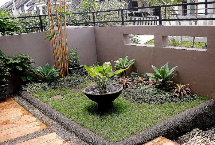 Desain kebun minimalis yang estetis dan mudah dirawat